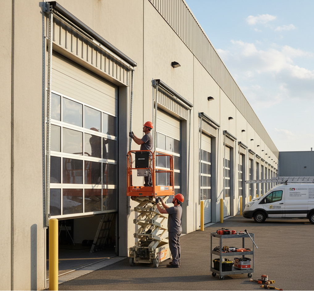 Heavy-Duty Industrial Garage Door for Commercial Use